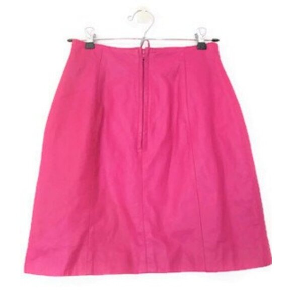 pink wilsons leather halter vest skirt suit size extra small xs biker - Picture 6 of 6